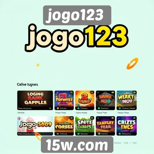 Visualização do design do site jogo123